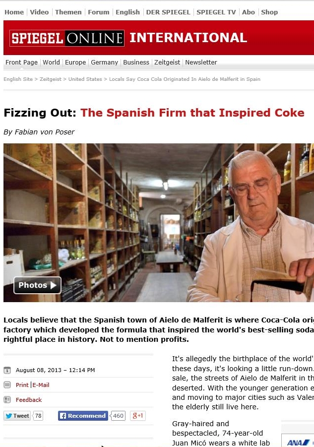 Fizzing out: The spanish firm that inspired Coke